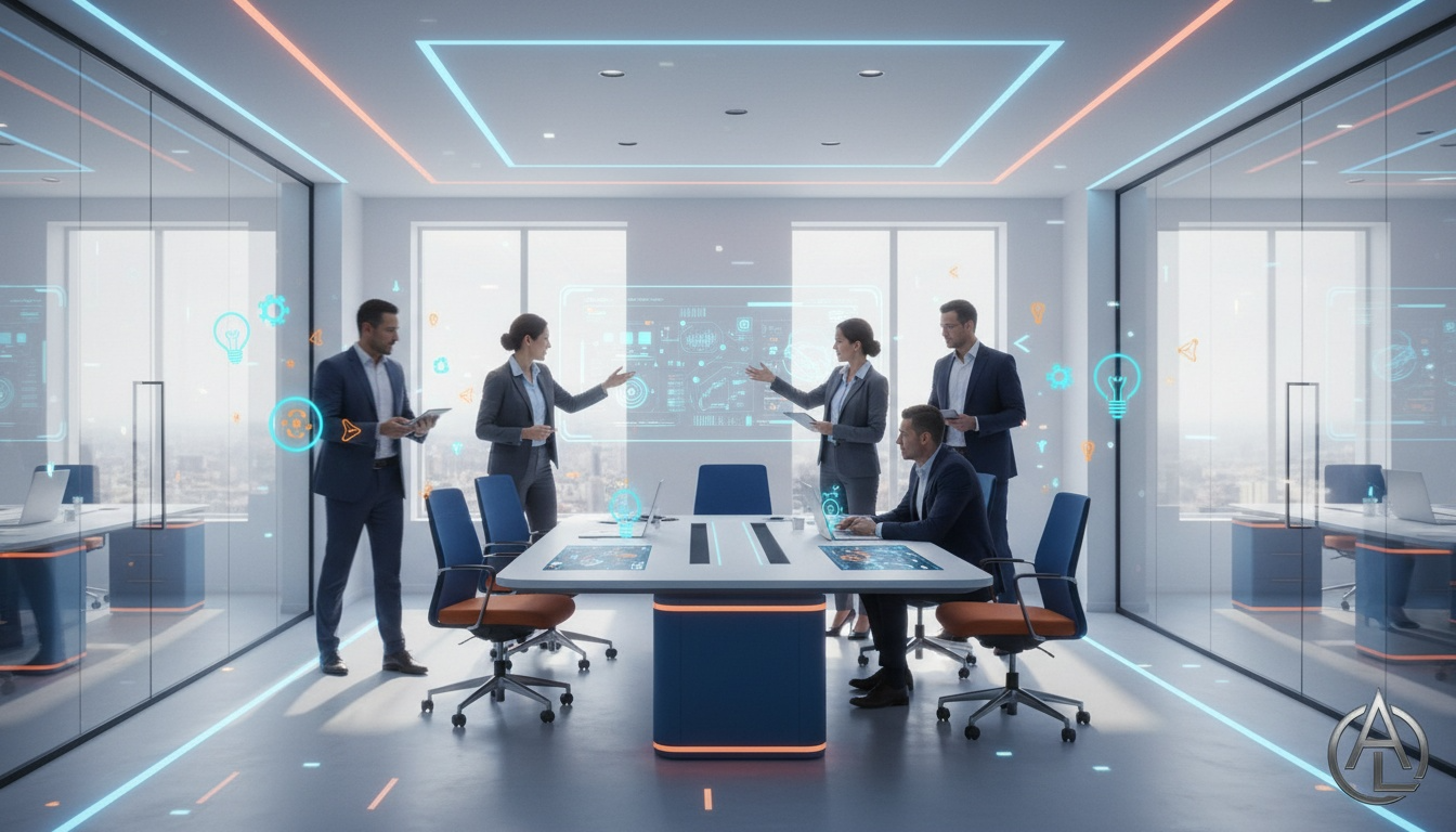 Modern business meeting